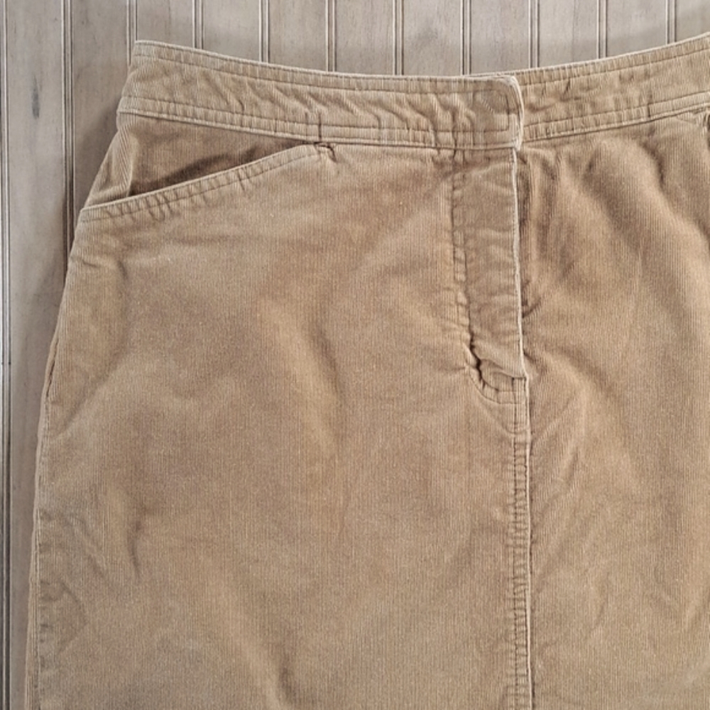 Sonoma Corduroy Jean Company Stretch  Soft Comfy Causal Pockets Pencil Skirt - Picture 4 of 11